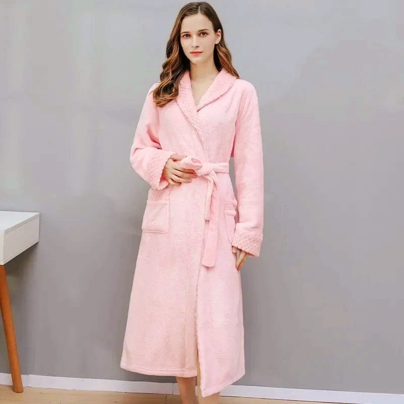 Luxury unisex bathrobe for winter