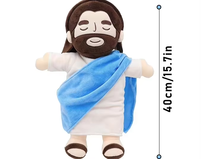 Breathing Jesus teddy bear for a good night's sleep