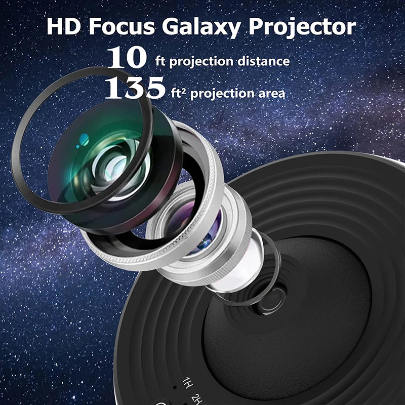Night light galaxy projector starry sky 360°
