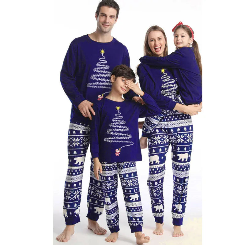 Cozy Christmas pyjamas set for family
