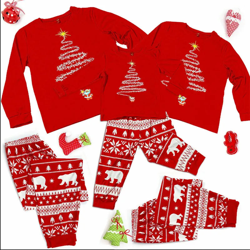 Cozy Christmas pyjamas set for family