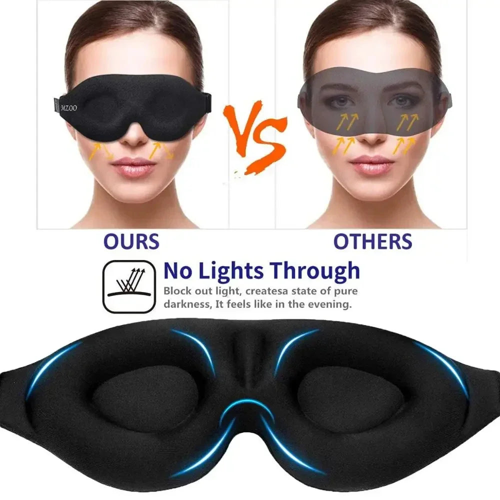 3D Sleep Mask Unisex – Comfortable, Ergonomic, Total Light Blocking