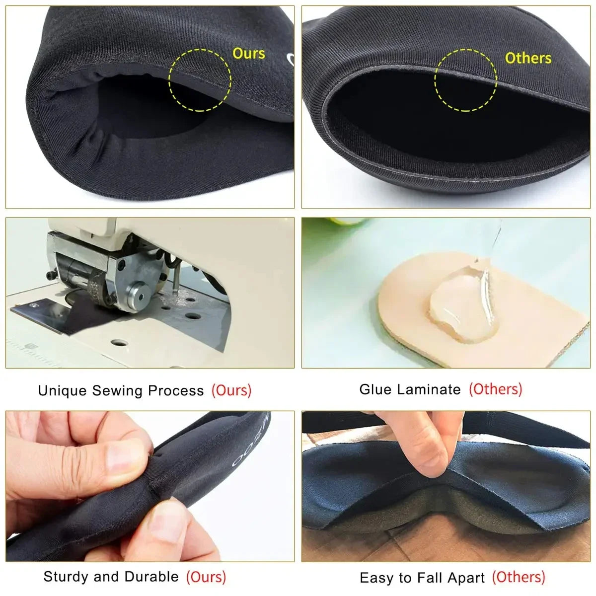 3D Sleep Mask Unisex – Comfortable, Ergonomic, Total Light Blocking