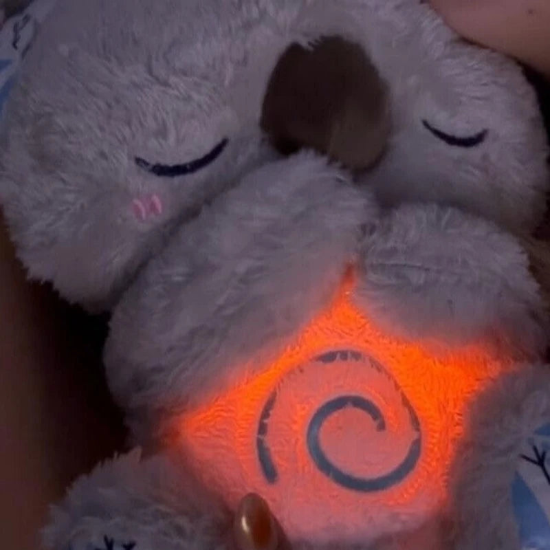 Breathing koala bear toy for a good night's sleep