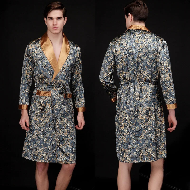 Luxury men's silk pyjama set