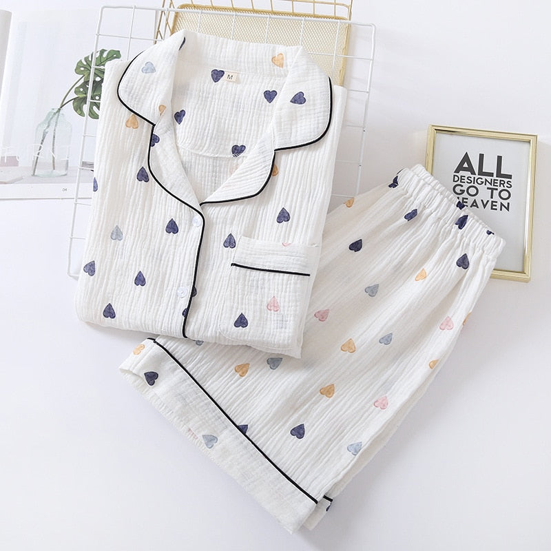 Women's summer pyjamas hearts