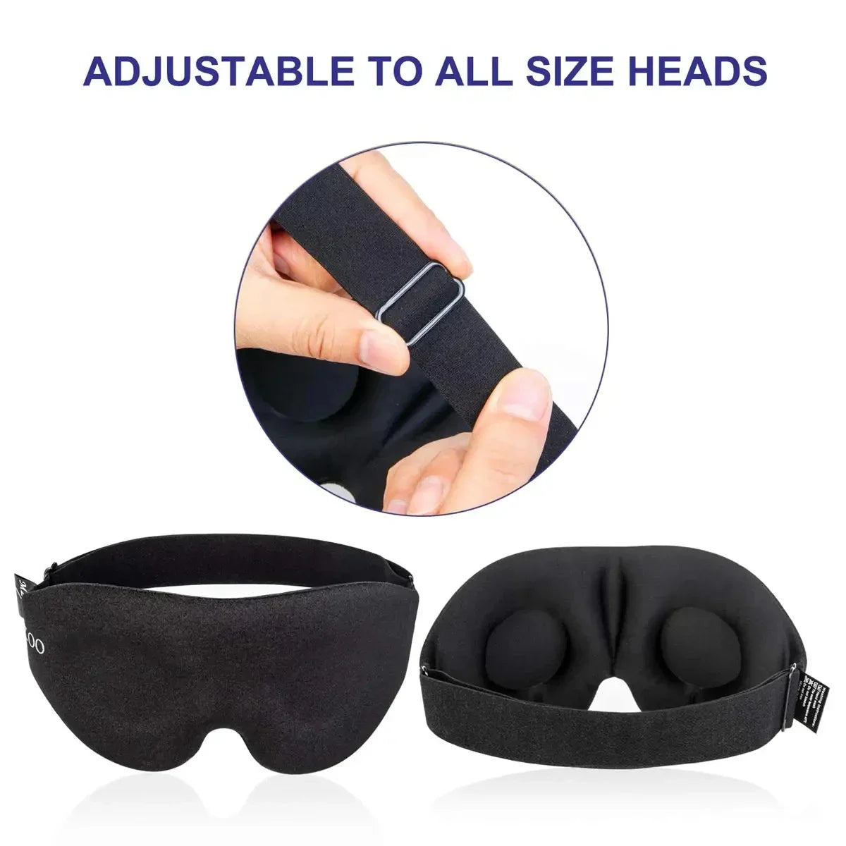 3D Sleep Mask Unisex – Comfortable, Ergonomic, Total Light Blocking