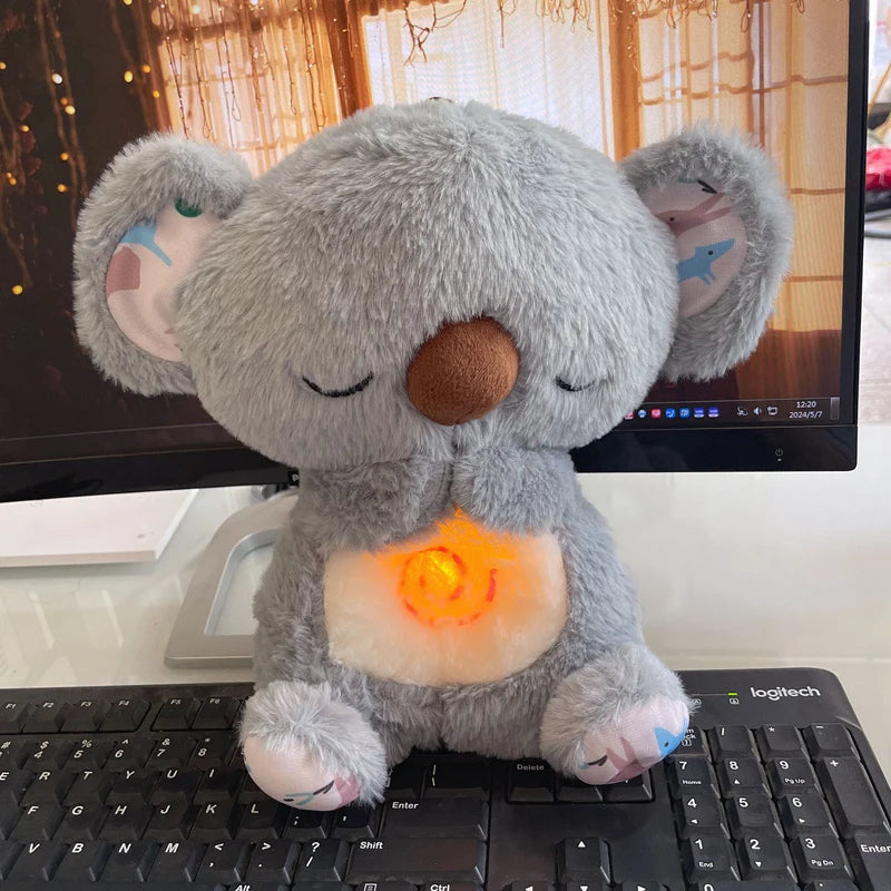 Breathing koala bear toy for a good night's sleep