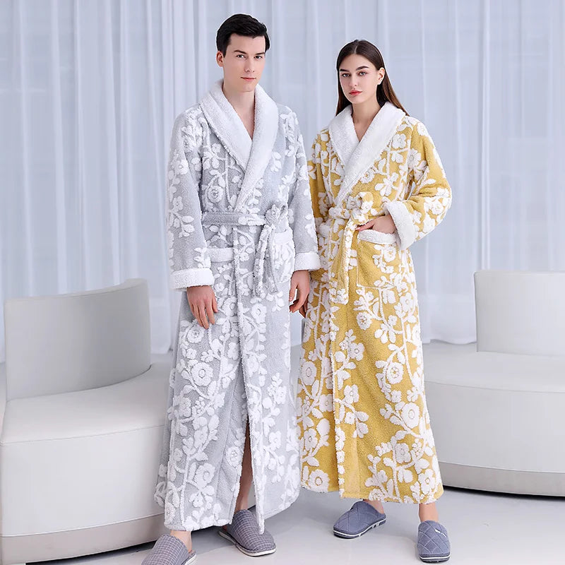 Elegant couple robe