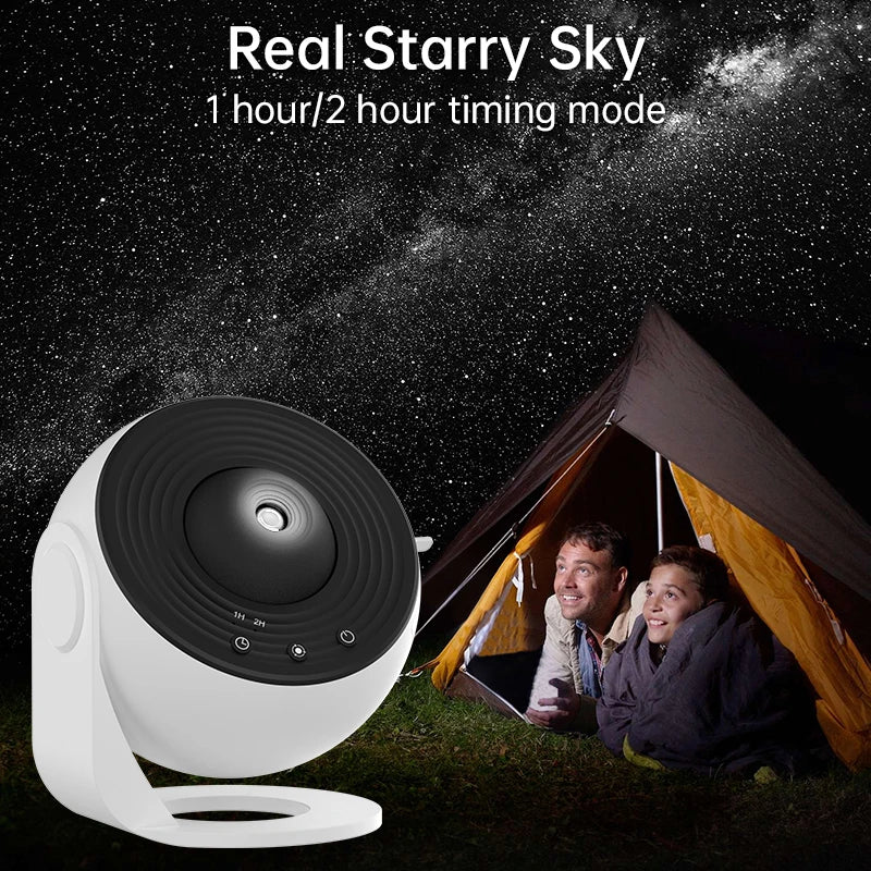 Night light galaxy projector starry sky 360°