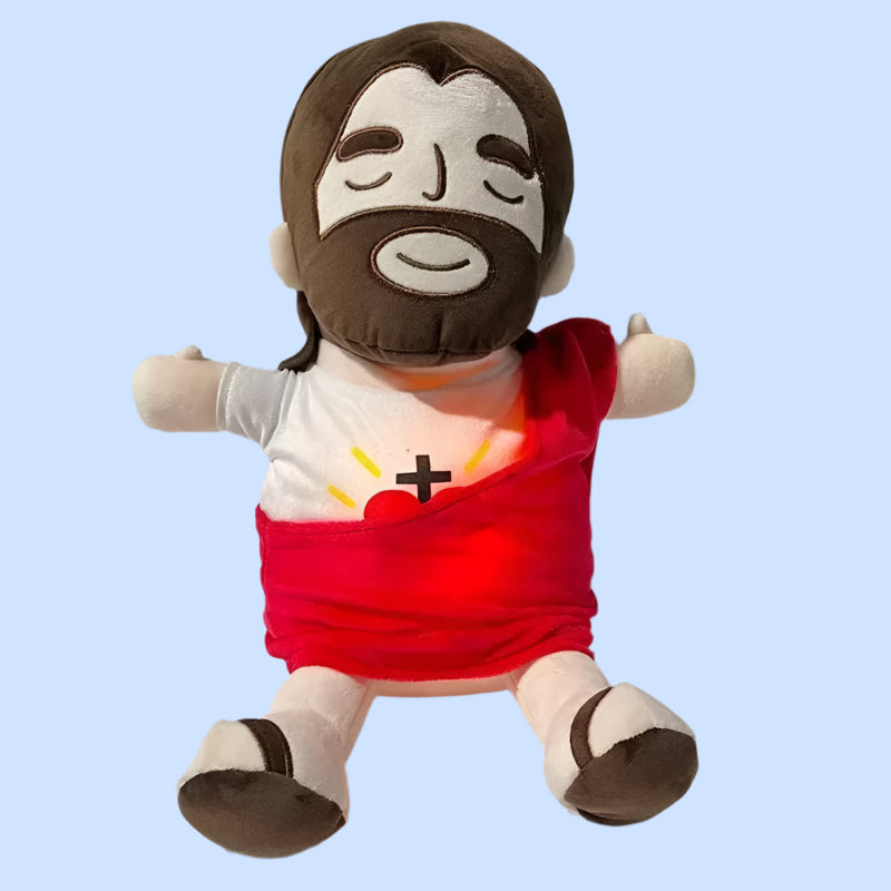 Breathing Jesus teddy bear for a good night's sleep
