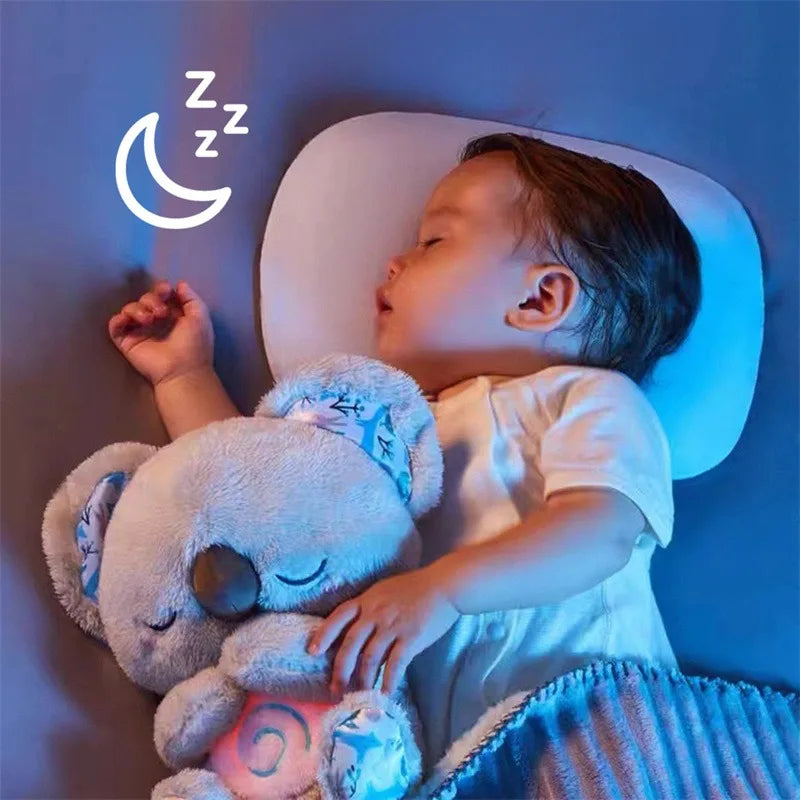 Breathing koala bear toy for a good night's sleep