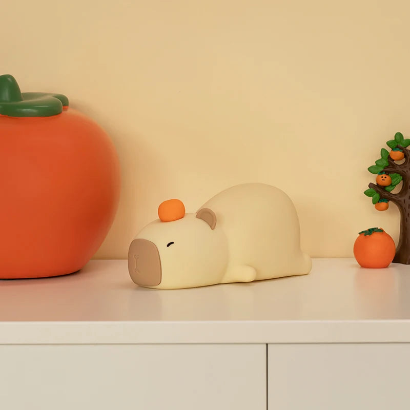 Lovely silicone capybara light night