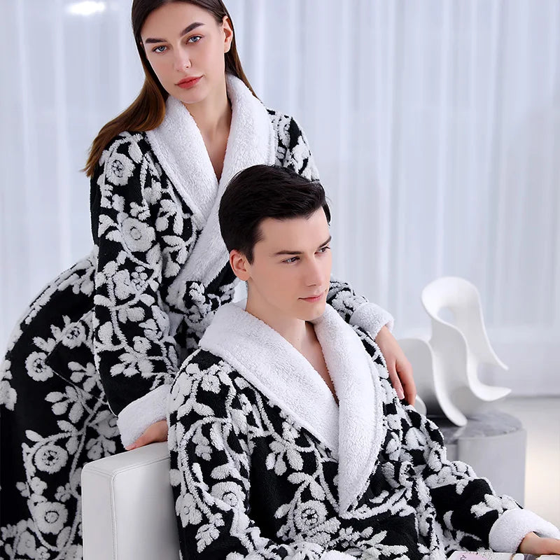 Elegant couple robe