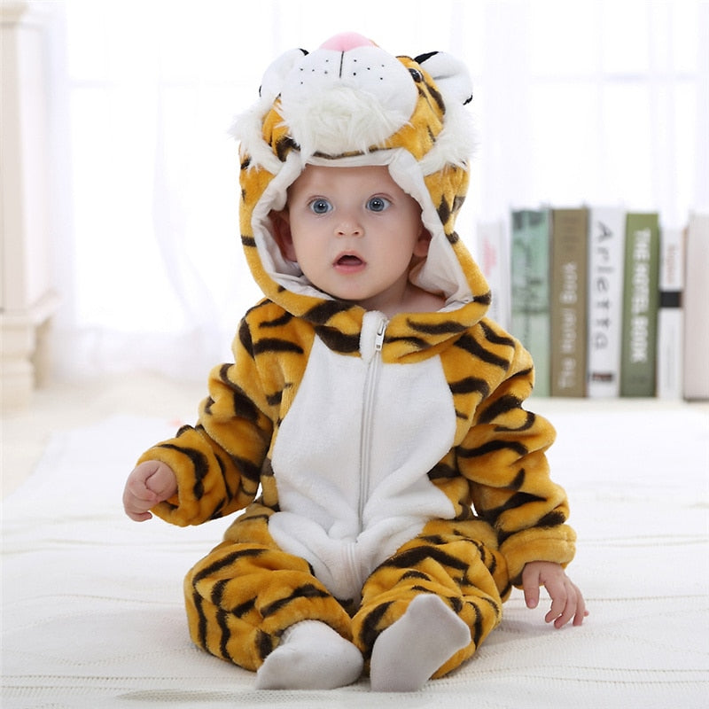 Cozy animal onesie pyjamas for kids