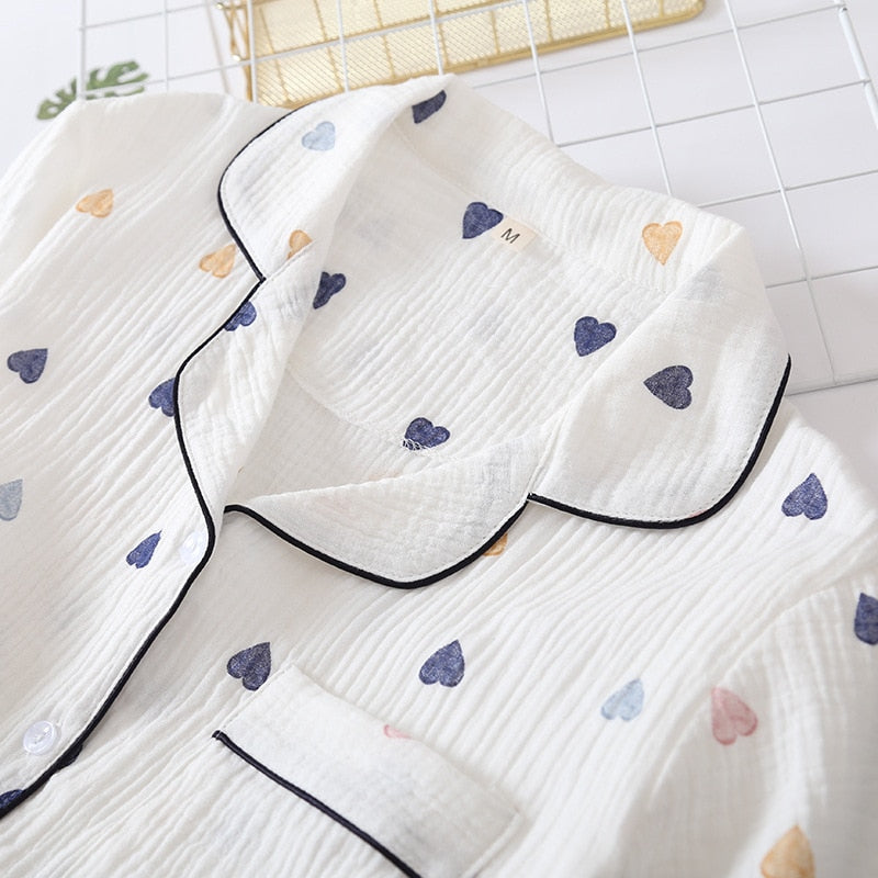 Women's summer pyjamas hearts