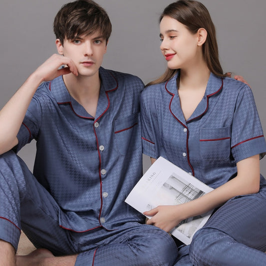 Elegant couple pyjamas set
