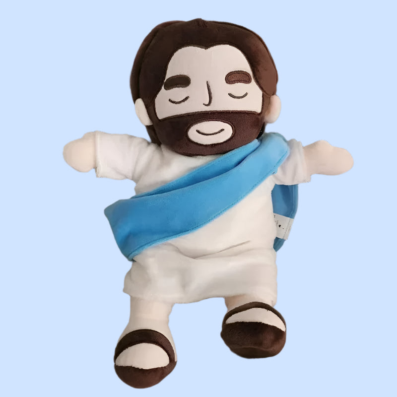 Breathing Jesus teddy bear for a good night's sleep