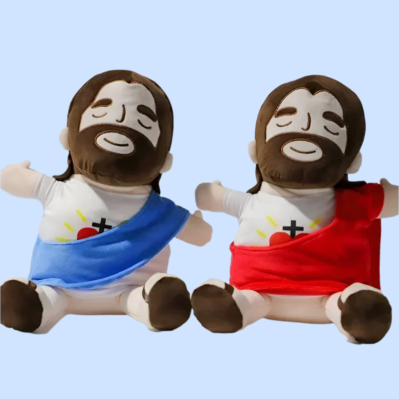 Breathing Jesus teddy bear for a good night's sleep