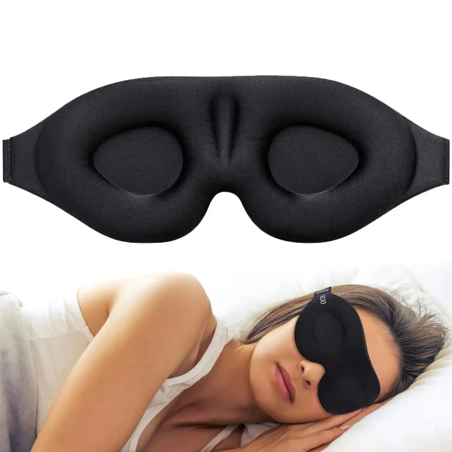3D Sleep Mask Unisex – Comfortable, Ergonomic, Total Light Blocking