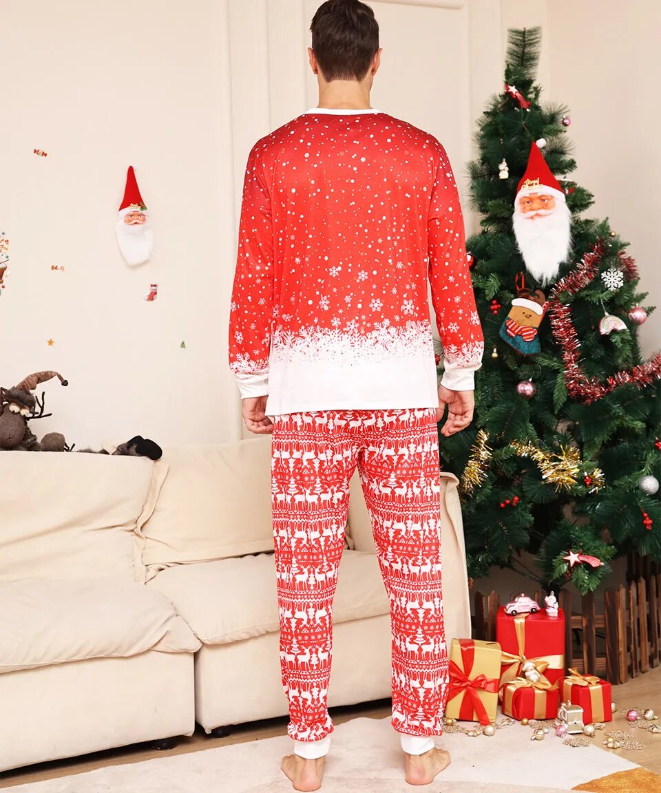 Cotton christmas family pyjamas set
