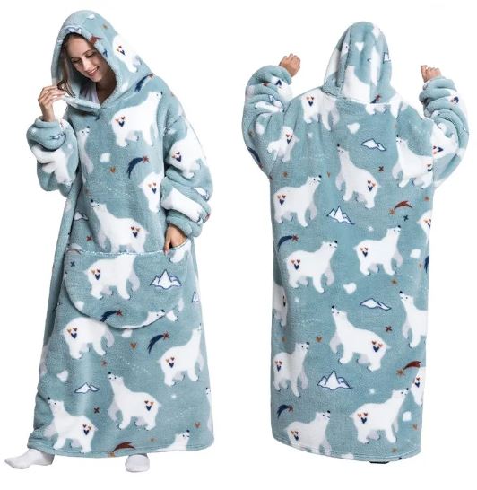 Women's printed hoodie pyjamas