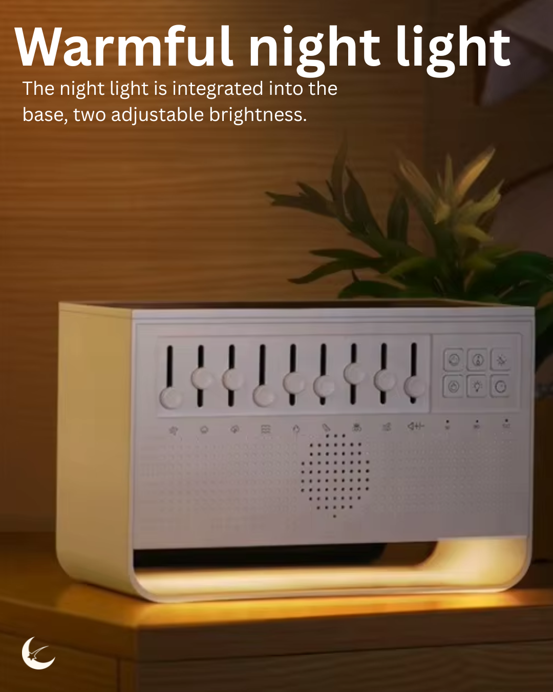 3-in-1 Flame Diffuser | White noise machine and essential oil humidifier