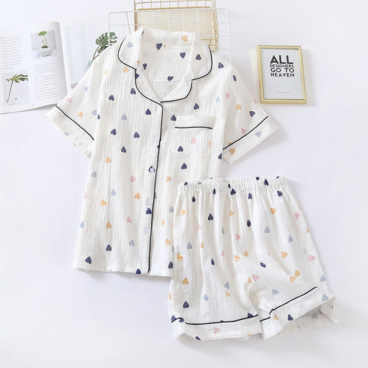 Women's summer pyjamas hearts