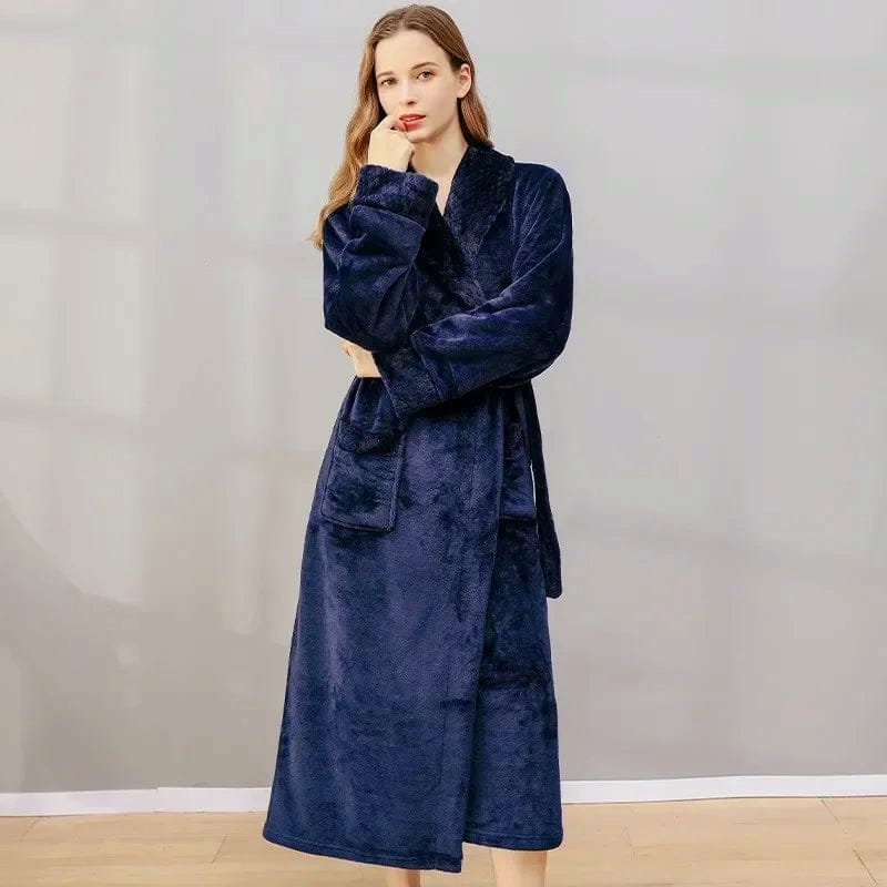 Luxury unisex bathrobe for winter