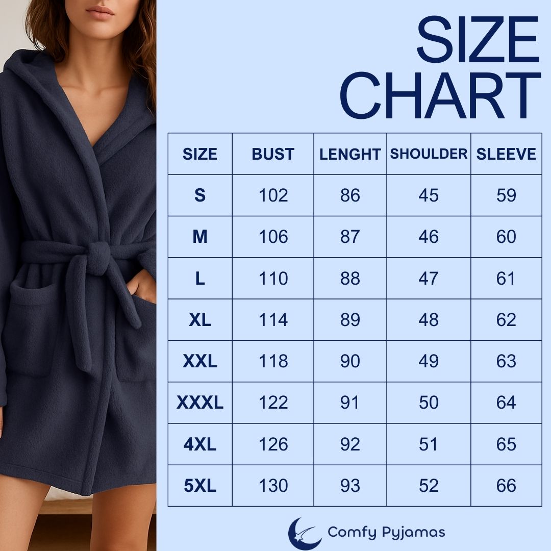 Comfy short robe for women