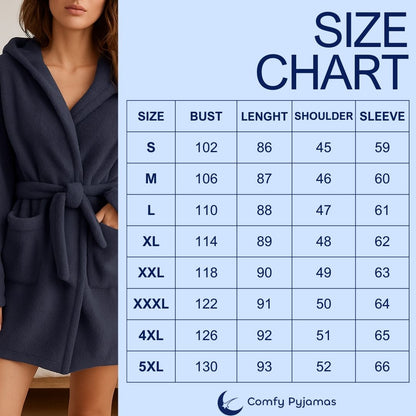 Comfy short robe for women