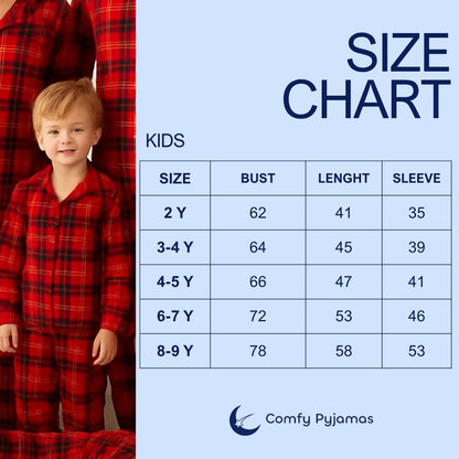 Plaid pyjamas for family and dog – Maximum comfort, classic look, and sizes for everyone