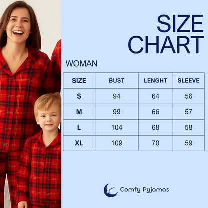 Plaid pyjamas for family and dog – Maximum comfort, classic look, and sizes for everyone