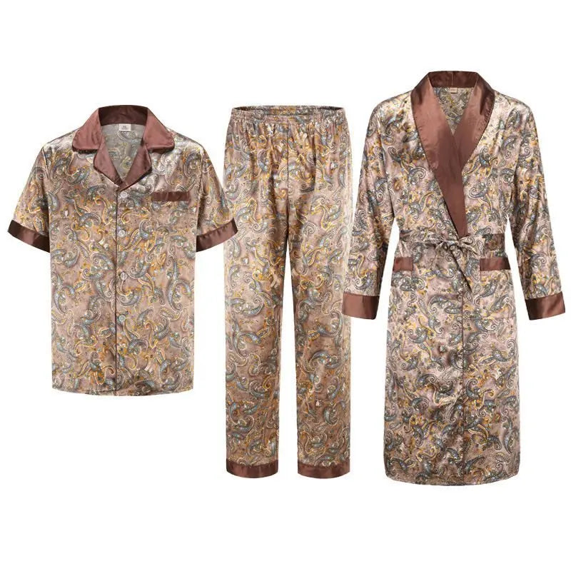 Luxury men's silk pyjama set