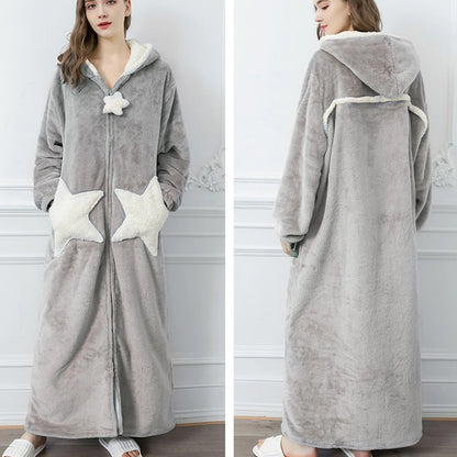 Unisex Star Hooded Robe