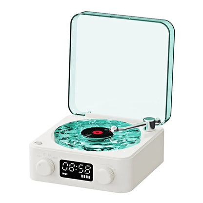 Vinyl portable retro sleep aid speakers with RGB light