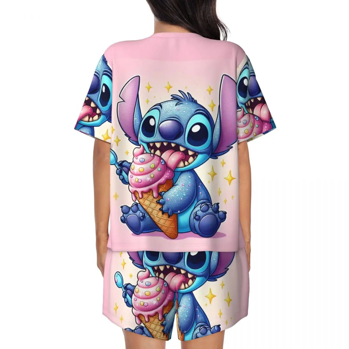 Stitch women's short pyjama set – Lightweight, cute, and comfortable