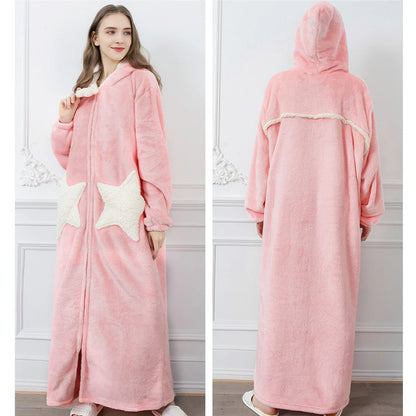 Unisex Star Hooded Robe