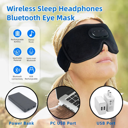 Heating bluetooth music sleep mask