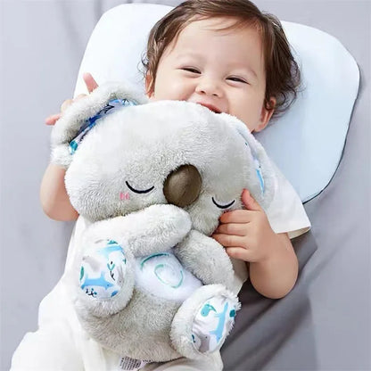 Breathing koala bear toy for a good night's sleep