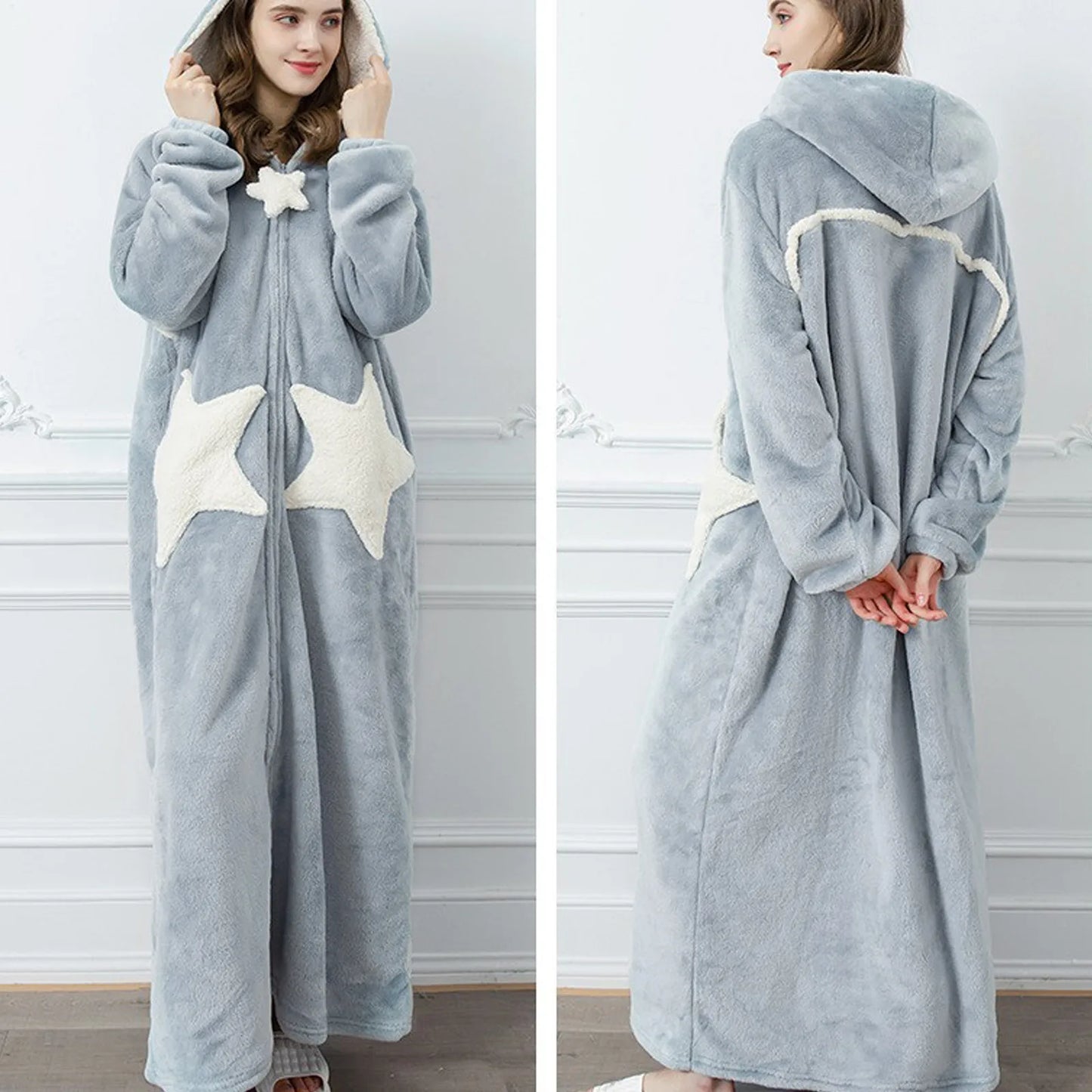 Unisex Star Hooded Robe