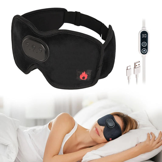 Heating bluetooth music sleep mask