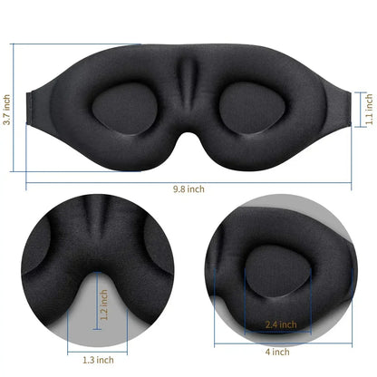 3D Sleep Mask Unisex – Comfortable, Ergonomic, Total Light Blocking