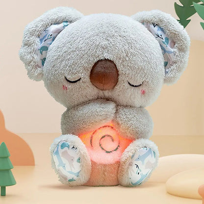 Breathing koala bear toy for a good night's sleep