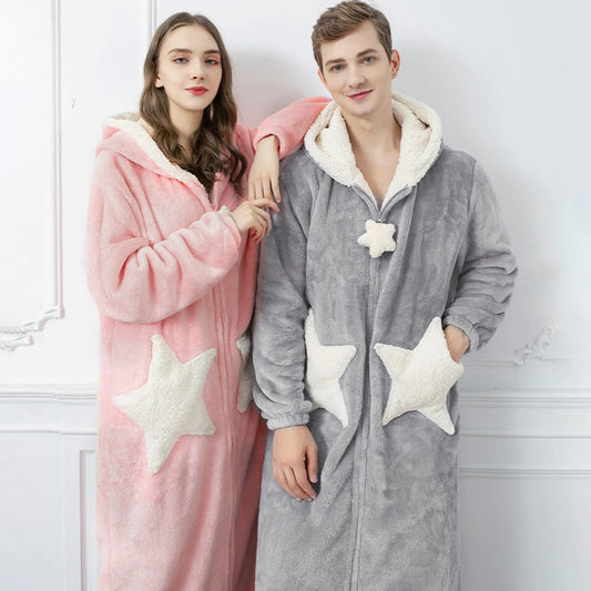 Unisex Star Hooded Robe