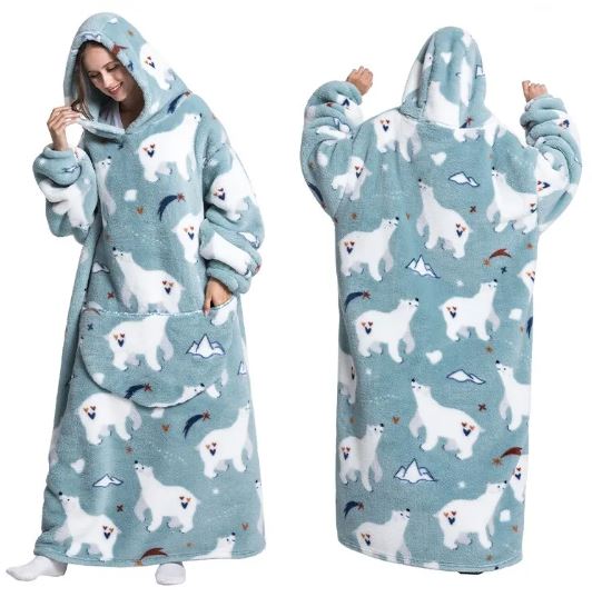 Women's printed hoodie pyjamas