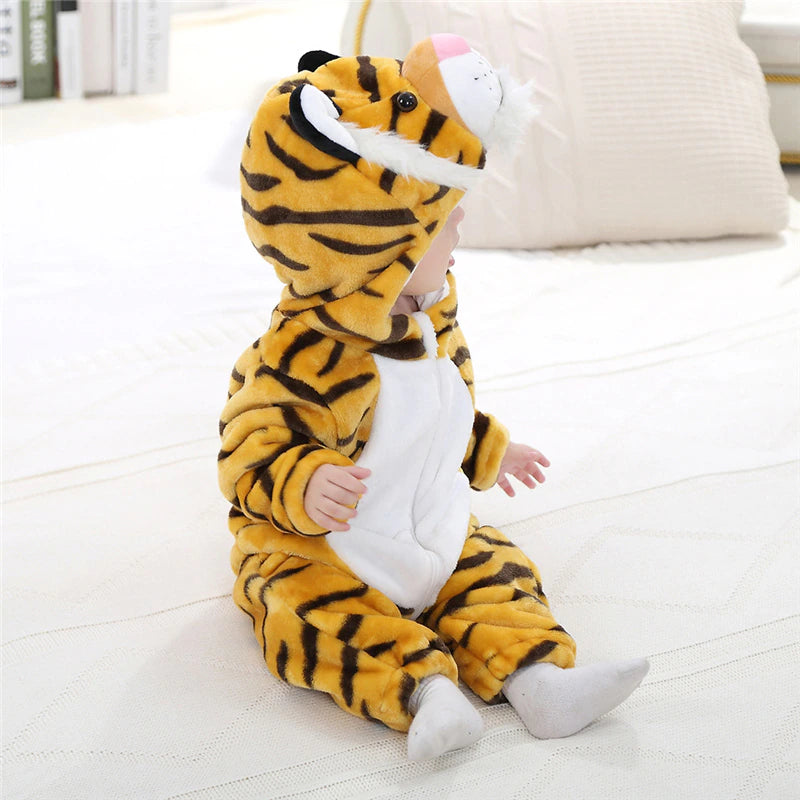 Cozy animal onesie pyjamas for kids